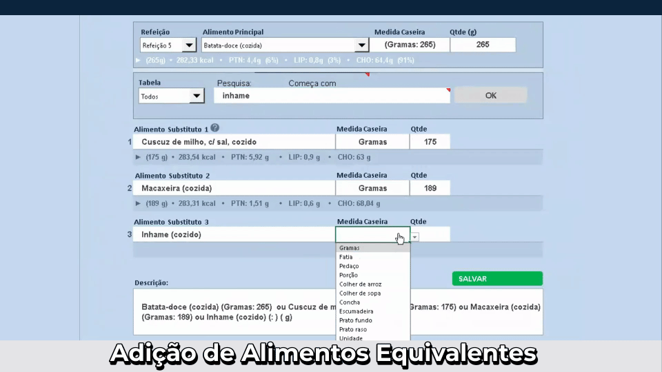 Ferramenta Premium para Elaboração de Planos Alimentares