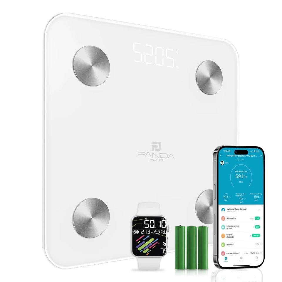 Balança de Bioimpedância Smart 180kg Bluetooth