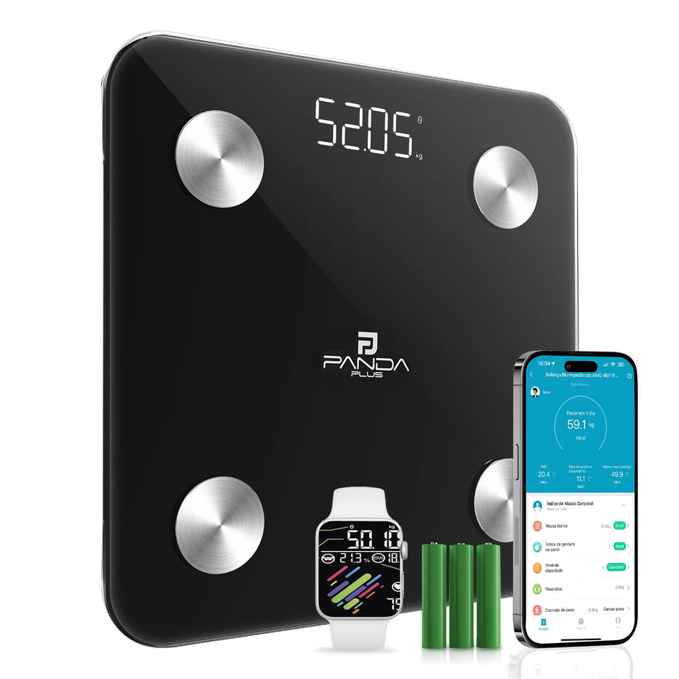 Balança de Bioimpedância Smart 180kg Bluetooth
