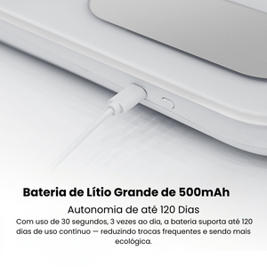 Balança Inteligente de Bioimpedância com 8 Eletrodos e Composição Corporal Completa