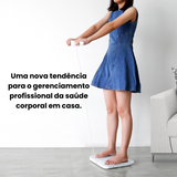Balança Inteligente de Bioimpedância com 8 Eletrodos e Composição Corporal Completa