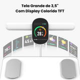 Balança Inteligente de Bioimpedância com 8 Eletrodos e Composição Corporal Completa
