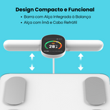 Balança Inteligente de Bioimpedância com 8 Eletrodos e Composição Corporal Completa