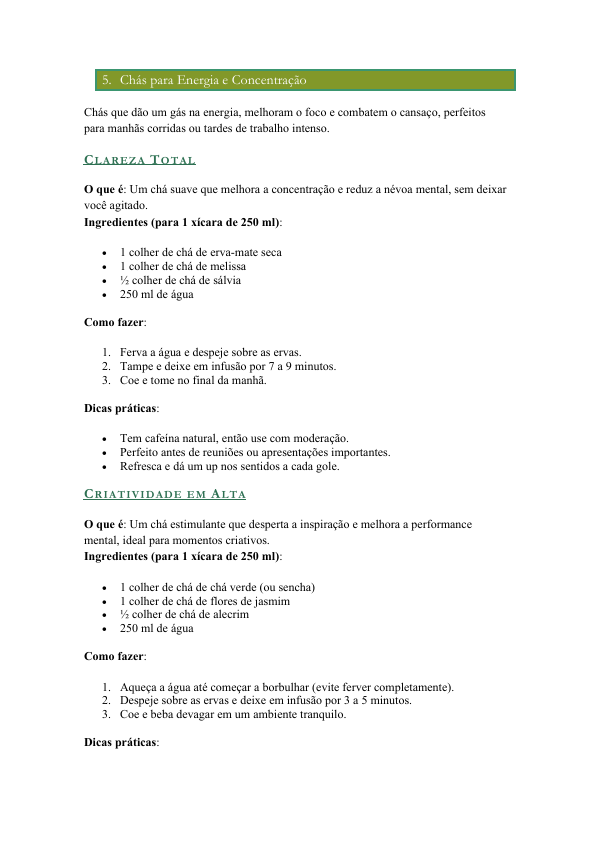 Chás Medicinais Para o Bem-Estar