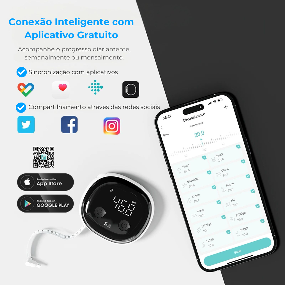 Fita Antropométrica Digital Inteligente