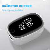 Oxímetro de Dedo Portátil com Display LED – Monitor de Saturação de Oxigênio (SpO2)