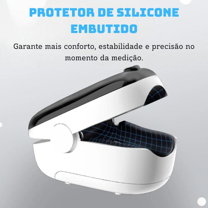 Oxímetro de Dedo Portátil com Display LED – Monitor de Saturação de Oxigênio (SpO2)