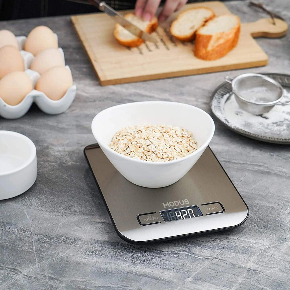 Balança Digital de Cozinha em Inox - NutriPulse