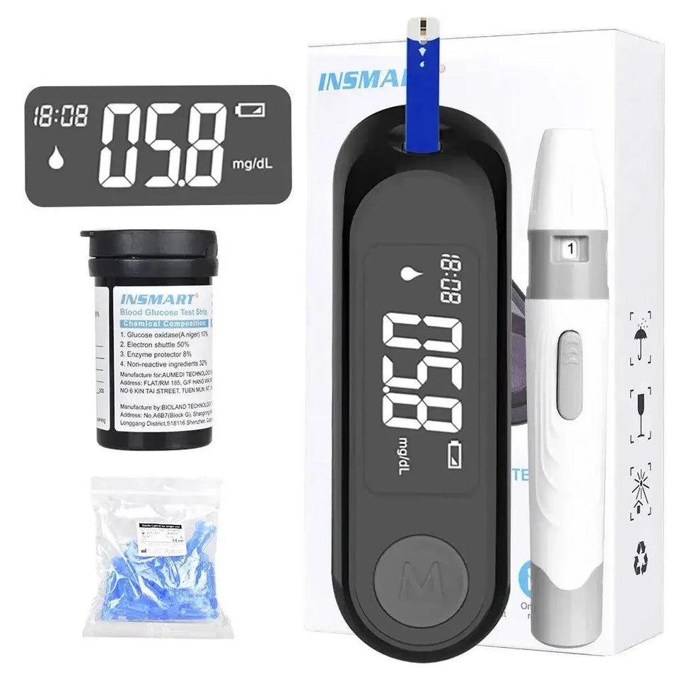 Medidor de Glicose com 50 Tiras e lancetas