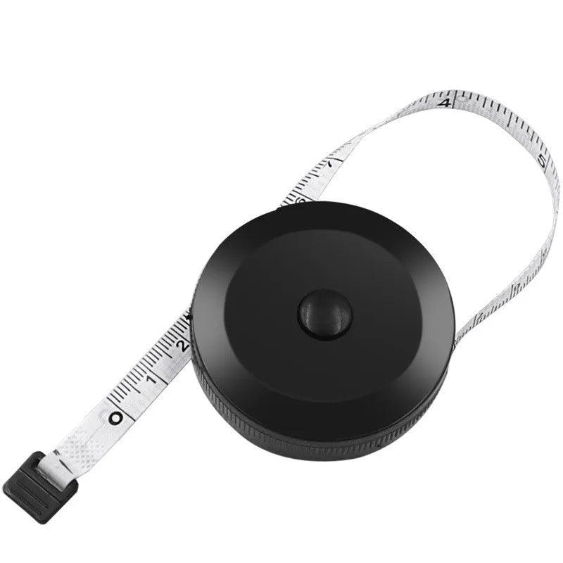 Fita Antropométrica com retração automática - 150 cm Preta - NutriPulse