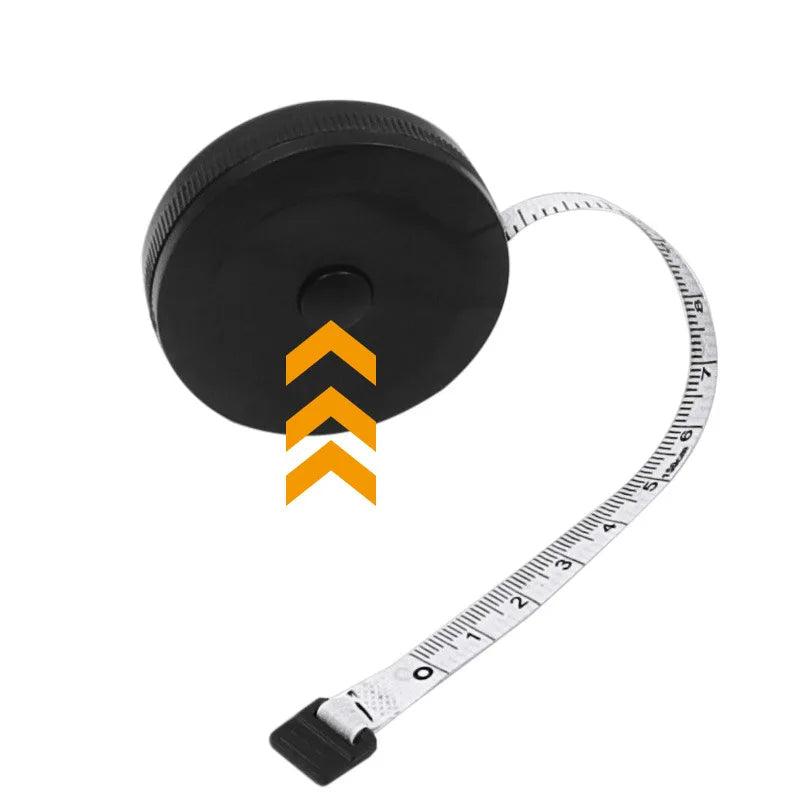 Fita Antropométrica com retração automática - 150 cm Preta - NutriPulse