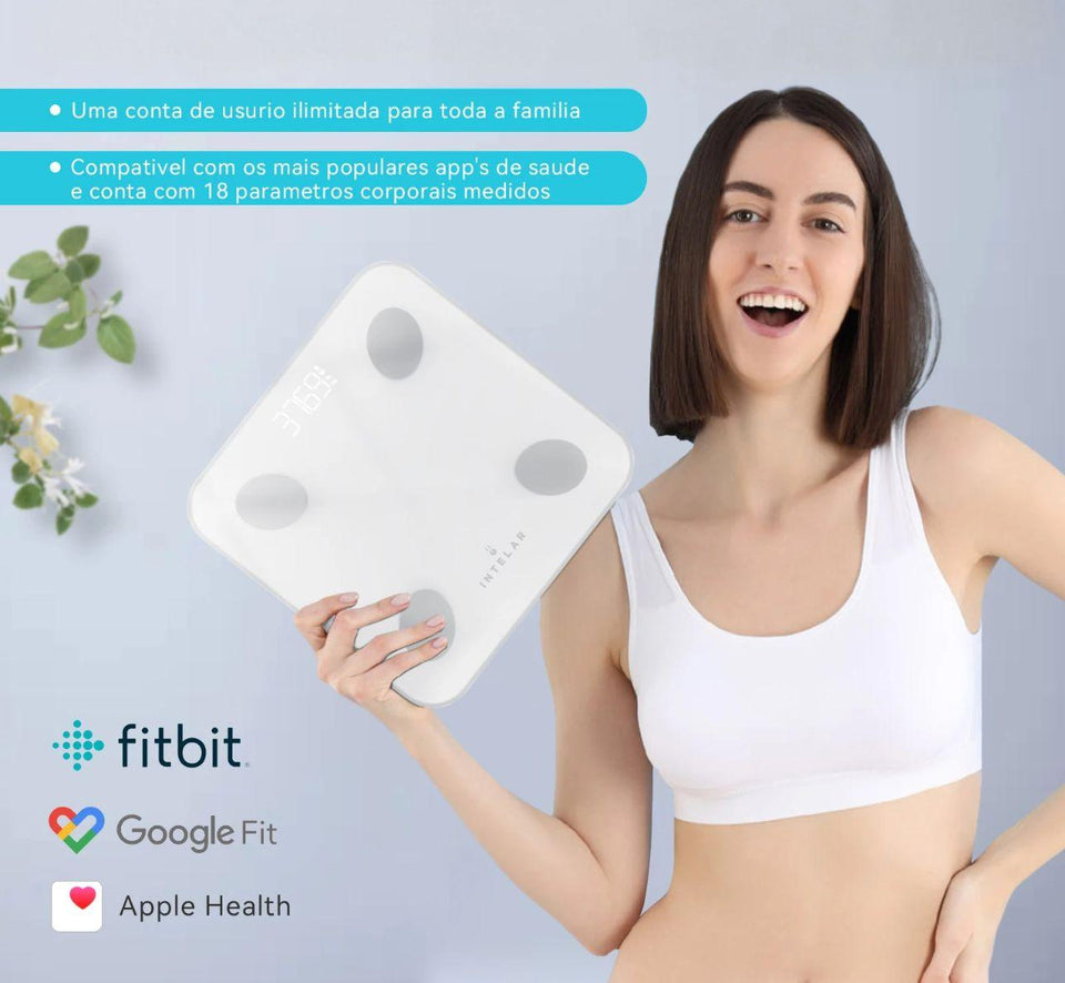 Balança Digital Inteligente com Bioimpedância - NutriPulse
