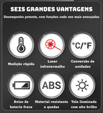Termômetro Digital Infravermelho – Alta Sensibilidade e Medição Rápida